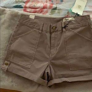 Cosmic blue love-shorts dark khaki NWT
